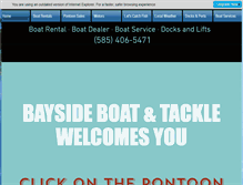 Tablet Screenshot of baysideboatandtackle.com